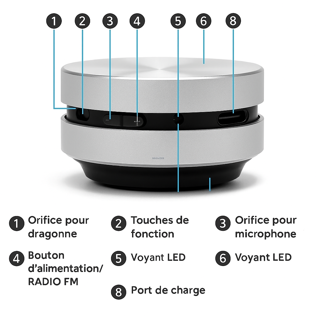 Boomygo - Mini Enceinte Bluetooth
